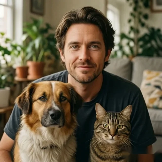 After fixing closed eyes in a pet photo